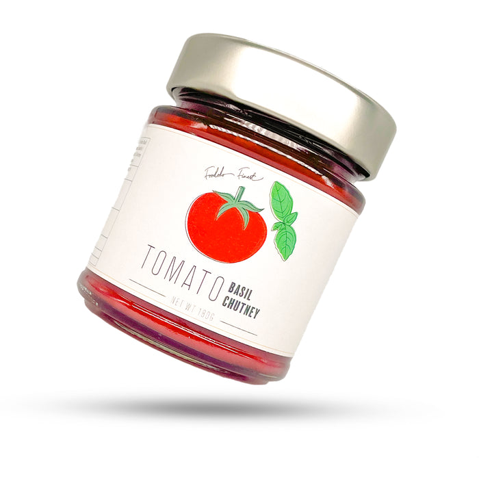 Tomaten Basilikum Chutney für Feinschmecker | Gourmet Relish (180g)