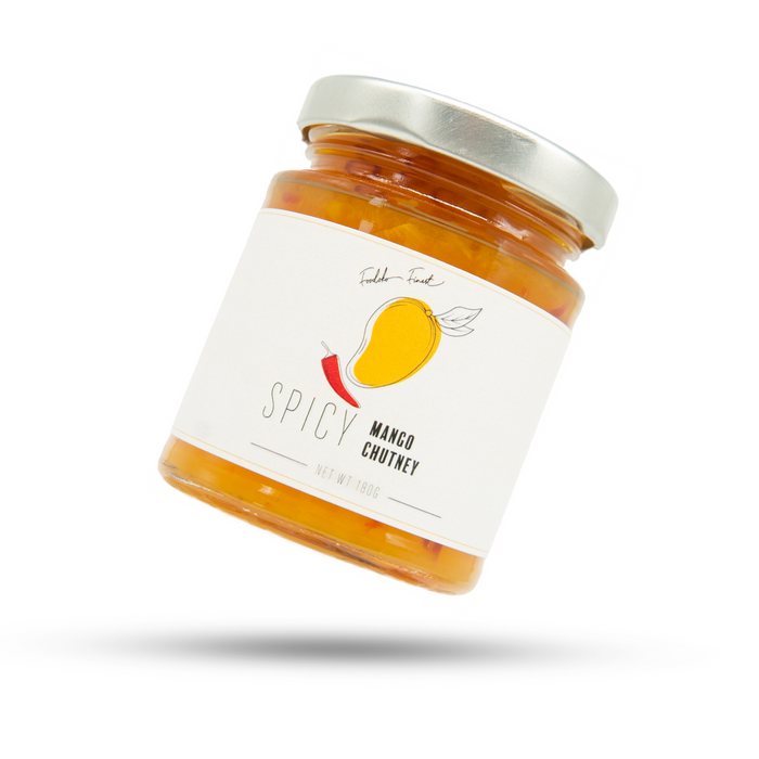 Gourmet Spicy Mango Chutney für Feinschmecker | Relish | Mild und fruchtig  (180g)